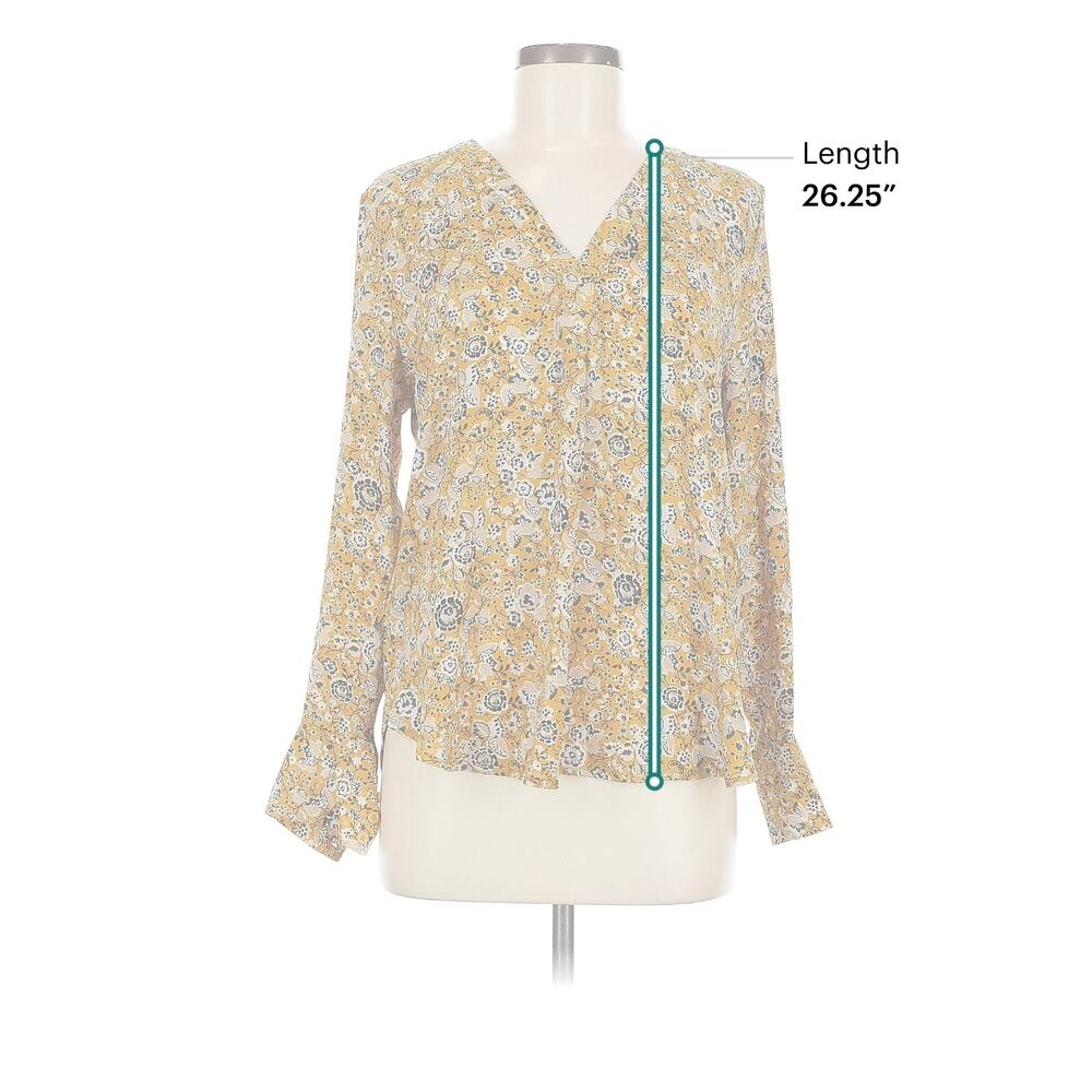 Ann Taylor Long Sleeve Blouse Size Medium - Picture 4 of 7